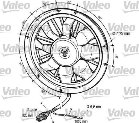 Valeo 696061 - Ventilators, Motora dzesēšanas sistēma autodraugiem.lv