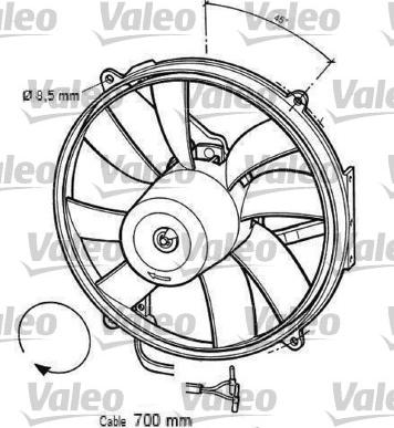 Valeo 696063 - Ventilators, Motora dzesēšanas sistēma autodraugiem.lv