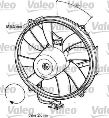 Valeo 696062 - Ventilators, Motora dzesēšanas sistēma autodraugiem.lv