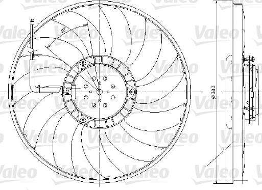 Valeo 696017 - Ventilators, Motora dzesēšanas sistēma autodraugiem.lv