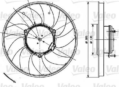 Valeo 696083 - Ventilators, Motora dzesēšanas sistēma autodraugiem.lv