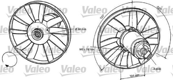 Valeo 696039 - Ventilators, Motora dzesēšanas sistēma autodraugiem.lv