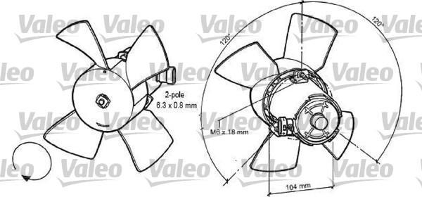 Valeo 696035 - Ventilators, Motora dzesēšanas sistēma autodraugiem.lv