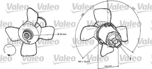 Valeo 696038 - Ventilators, Motora dzesēšanas sistēma autodraugiem.lv