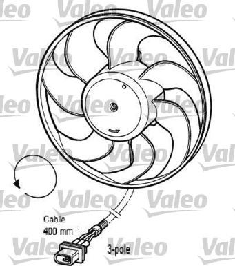 Valeo 696033 - Ventilators, Motora dzesēšanas sistēma autodraugiem.lv