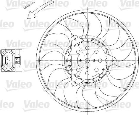 Valeo 696029 - Ventilators, Motora dzesēšanas sistēma autodraugiem.lv