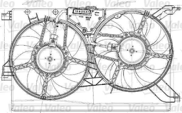 Valeo 696021 - Ventilators, Motora dzesēšanas sistēma autodraugiem.lv