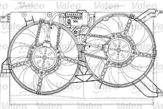 Valeo 696023 - Ventilators, Motora dzesēšanas sistēma autodraugiem.lv