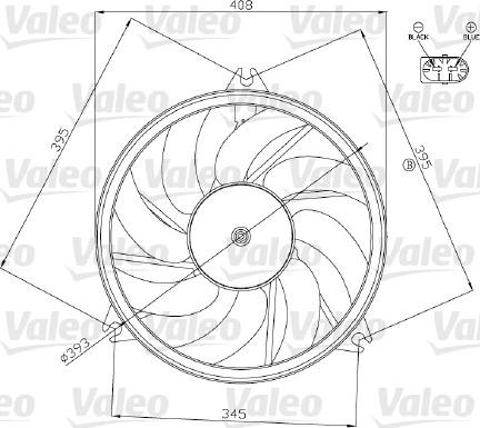 Valeo 696074 - Ventilators, Motora dzesēšanas sistēma autodraugiem.lv