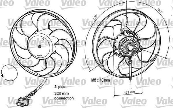 Valeo 696078 - Ventilators, Motora dzesēšanas sistēma autodraugiem.lv