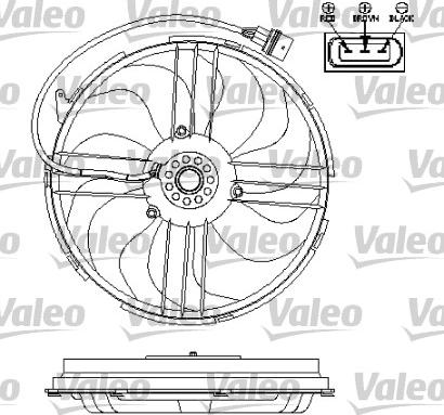 Valeo 696196 - Ventilators, Motora dzesēšanas sistēma autodraugiem.lv