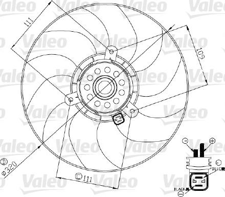 Valeo 696190 - Ventilators, Motora dzesēšanas sistēma autodraugiem.lv