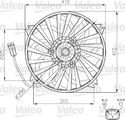 Valeo 696140 - Ventilators, Motora dzesēšanas sistēma autodraugiem.lv