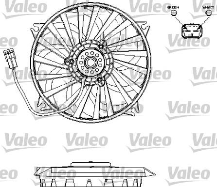 Valeo 696141 - Ventilators, Motora dzesēšanas sistēma autodraugiem.lv