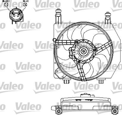 Valeo 696159 - Ventilators, Motora dzesēšanas sistēma autodraugiem.lv