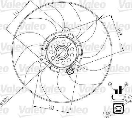 Valeo 696188 - Ventilators, Motora dzesēšanas sistēma autodraugiem.lv