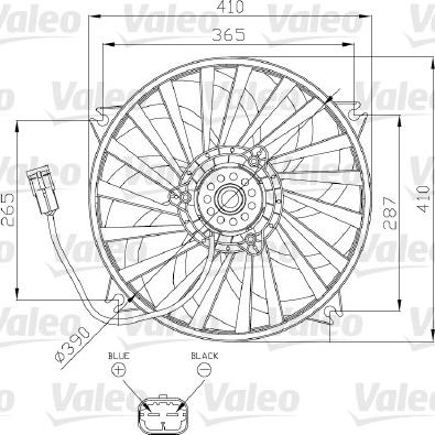 Valeo 696139 - Ventilators, Motora dzesēšanas sistēma autodraugiem.lv