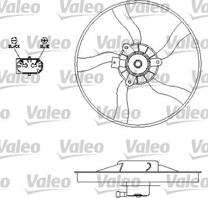Valeo 696134 - Ventilators, Motora dzesēšanas sistēma autodraugiem.lv