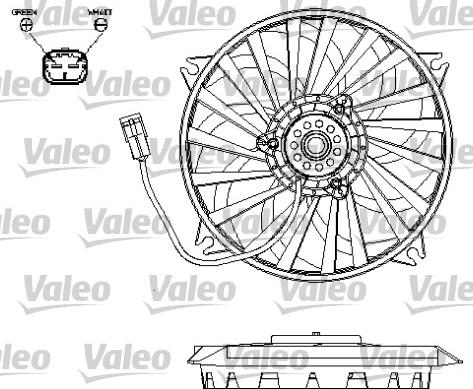 Valeo 696132 - Ventilators, Motora dzesēšanas sistēma autodraugiem.lv