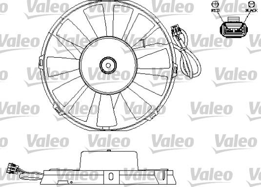 Valeo 696172 - Ventilators, Motora dzesēšanas sistēma autodraugiem.lv