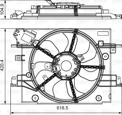 Valeo 696880 - Ventilators, Motora dzesēšanas sistēma autodraugiem.lv