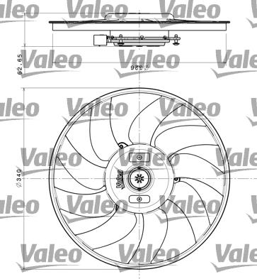 Valeo 696349 - Ventilators, Motora dzesēšanas sistēma autodraugiem.lv