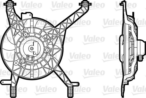 Valeo 696345 - Ventilators, Motora dzesēšanas sistēma autodraugiem.lv