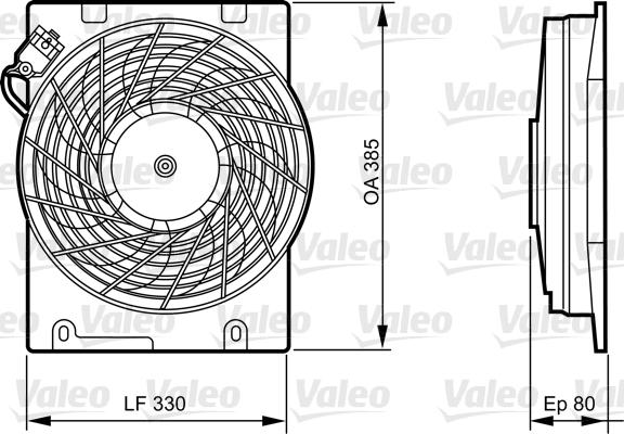 Valeo 696355 - Ventilators, Motora dzesēšanas sistēma autodraugiem.lv