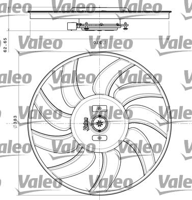Valeo 696350 - Ventilators, Motora dzesēšanas sistēma autodraugiem.lv