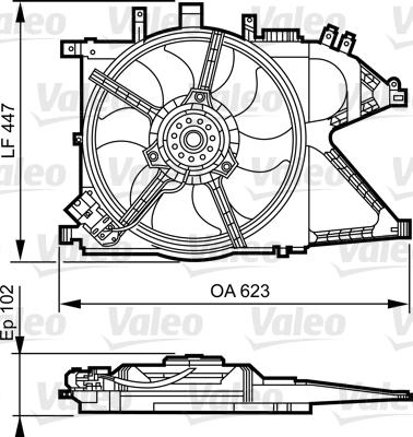 Valeo 696369 - Ventilators, Motora dzesēšanas sistēma autodraugiem.lv