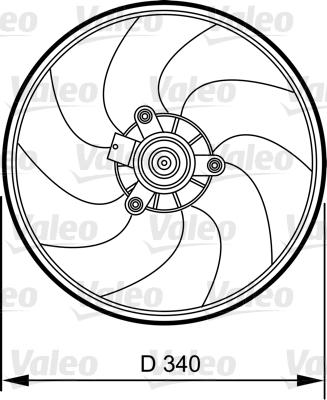 Valeo 696368 - Ventilators, Motora dzesēšanas sistēma autodraugiem.lv
