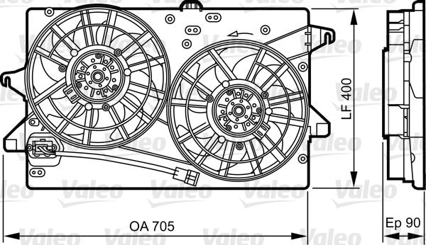 Valeo 696362 - Ventilators, Motora dzesēšanas sistēma autodraugiem.lv