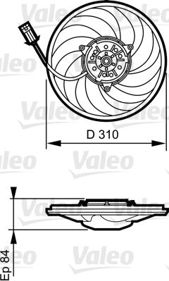 Valeo 696367 - Ventilators, Motora dzesēšanas sistēma autodraugiem.lv