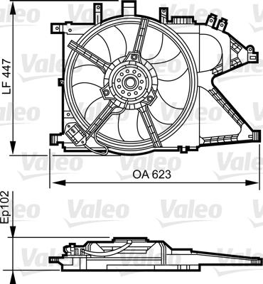 Valeo 696383 - Ventilators, Motora dzesēšanas sistēma autodraugiem.lv