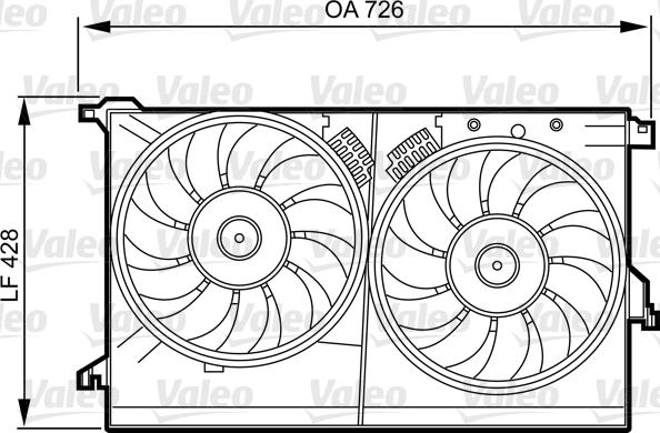 Valeo 696387 - Kronšteins, Radiatora ventilators autodraugiem.lv