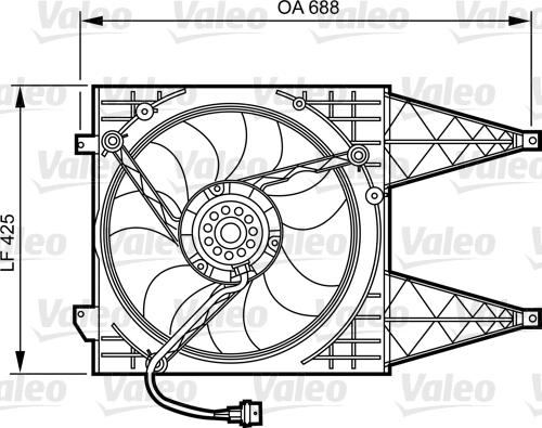 Valeo 696375 - Ventilators, Motora dzesēšanas sistēma autodraugiem.lv