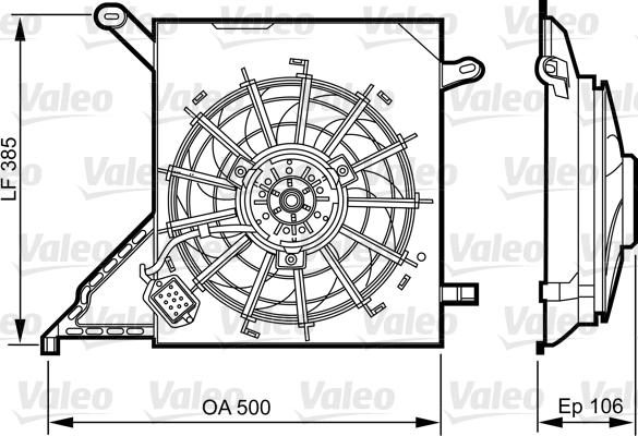 Valeo 696370 - Ventilators, Motora dzesēšanas sistēma autodraugiem.lv