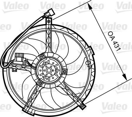 Valeo 696377 - Ventilators, Motora dzesēšanas sistēma autodraugiem.lv