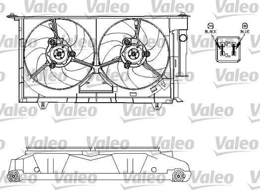 Valeo 696214 - Ventilators, Motora dzesēšanas sistēma autodraugiem.lv