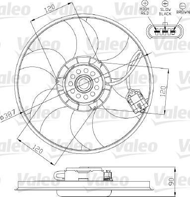 Valeo 696284 - Ventilators, Motora dzesēšanas sistēma autodraugiem.lv