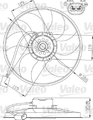 Valeo 696287 - Ventilators, Motora dzesēšanas sistēma autodraugiem.lv