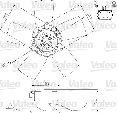 Valeo 696279 - Ventilators, Motora dzesēšanas sistēma autodraugiem.lv