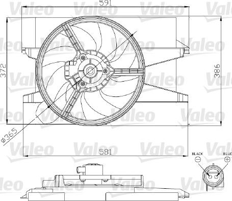 Valeo 696276 - Ventilators, Motora dzesēšanas sistēma autodraugiem.lv