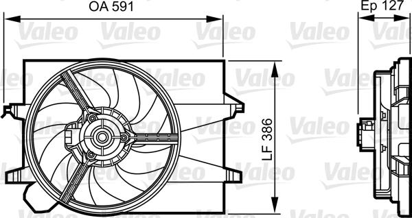 Valeo 696278 - Ventilators, Motora dzesēšanas sistēma autodraugiem.lv