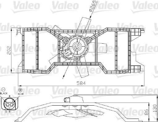 Valeo 696277 - Ventilators, Motora dzesēšanas sistēma autodraugiem.lv