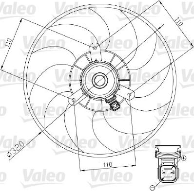 Valeo 698444 - Ventilators, Motora dzesēšanas sistēma autodraugiem.lv