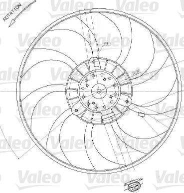 Valeo 698412 - Ventilators, Motora dzesēšanas sistēma autodraugiem.lv