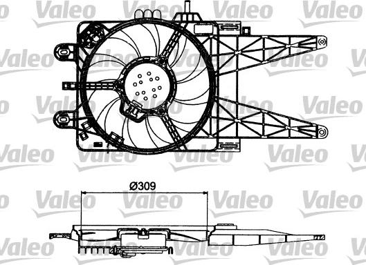 Valeo 698484 - Ventilators, Motora dzesēšanas sistēma autodraugiem.lv