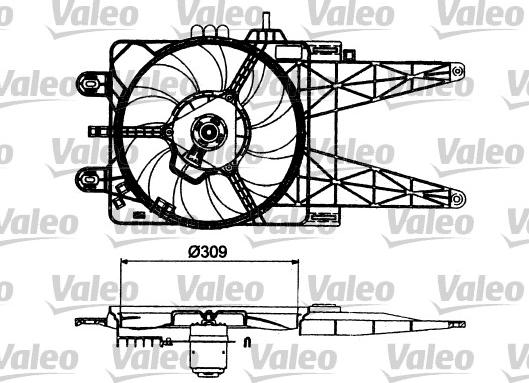 Valeo 698483 - Ventilators, Motora dzesēšanas sistēma autodraugiem.lv