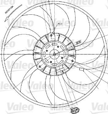 Valeo 698424 - Ventilators, Motora dzesēšanas sistēma autodraugiem.lv